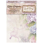 Stamperia Quiet Days Rice Paper A6 Backgrounds dfsak6047
