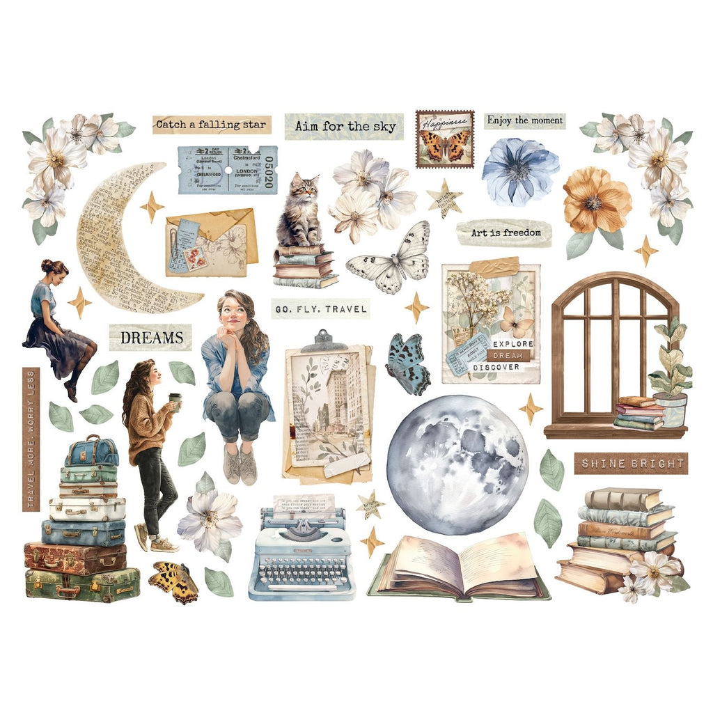 Stamperia Secret Diary Assorted Die Cuts dfldc128 image 1