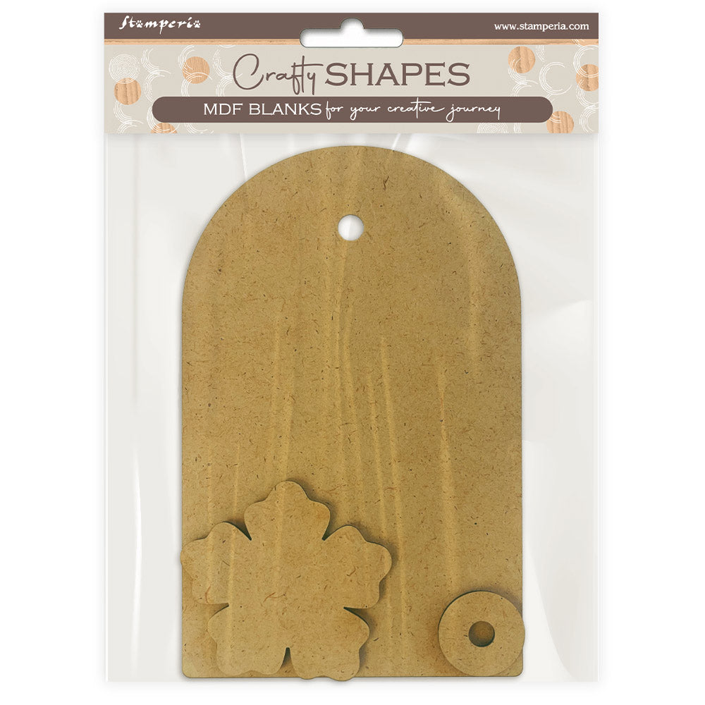 Stamperia Secret Diary Crafty Shapes Tag klsm86