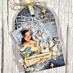 Stamperia Secret Diary Crafty Shapes Tag klsm86 mixed media tag | color-code:ALT01