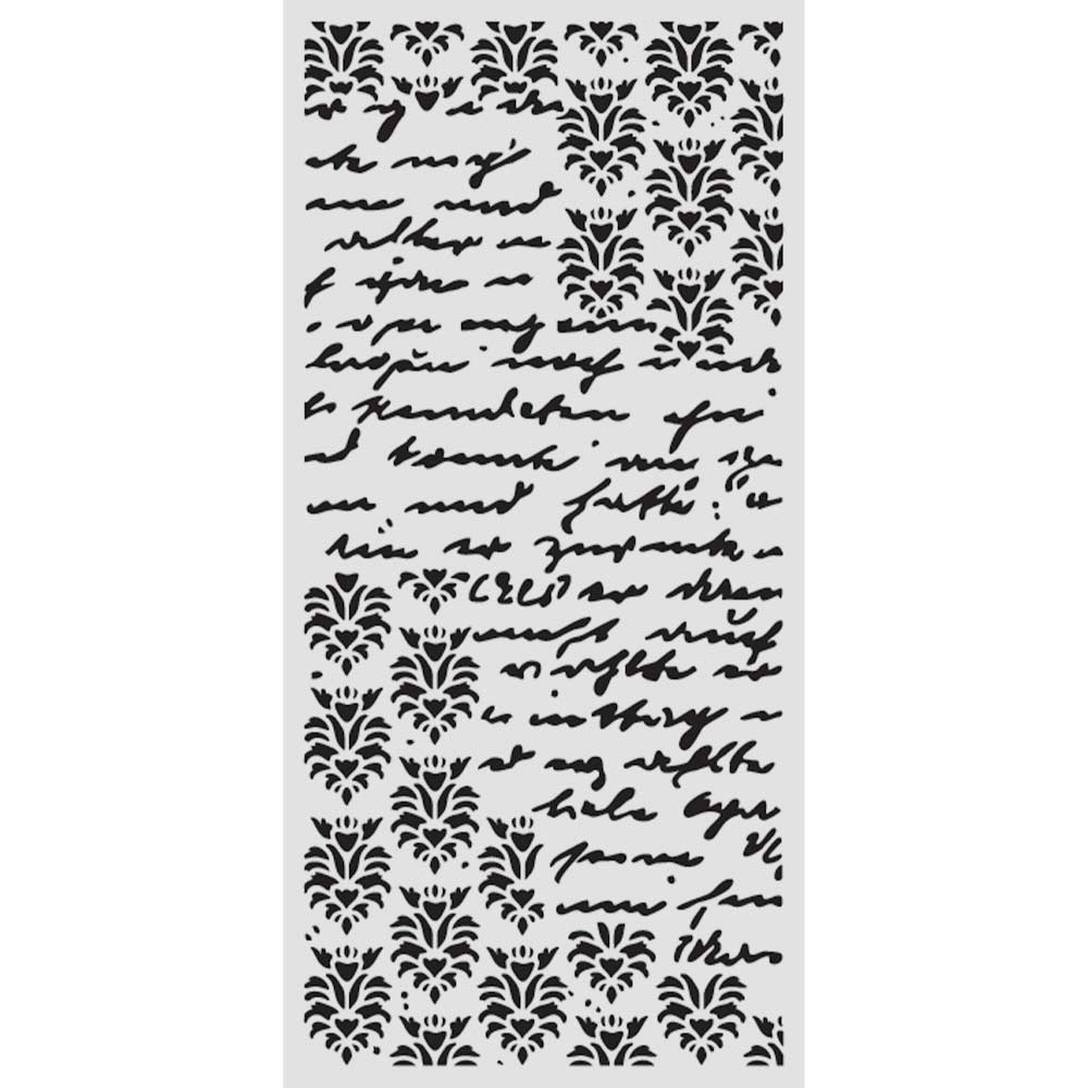 Stamperia Secret Diary Seal And Writings Stencil kstdl148