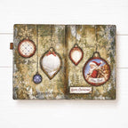 Stamperia Silent Night 12x12 Paper sbbl192 ornaments snowflakes merry christmas journal