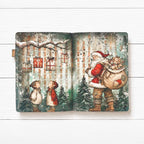 Stamperia Silent Night 12x12 Paper sbbl192 presents hanging santa little elves