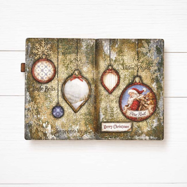 Stamperia Silent Night Backgrounds 12x12 Paper sbbl193 hanging ornaments silent night