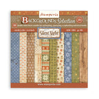 Stamperia Silent Night Backgrounds 8x8 Paper sbbs149