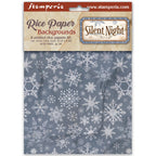 Stamperia Silent Night Backgrounds A6 Rice Paper dfsak6058