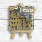 Stamperia Silent Night Backgrounds A6 Rice Paper dfsak6058 brick building jingle bells 