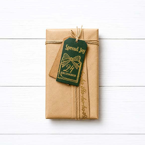 Stamperia Silent Night Clear Stamps wtk244 spread joy calendar day tag