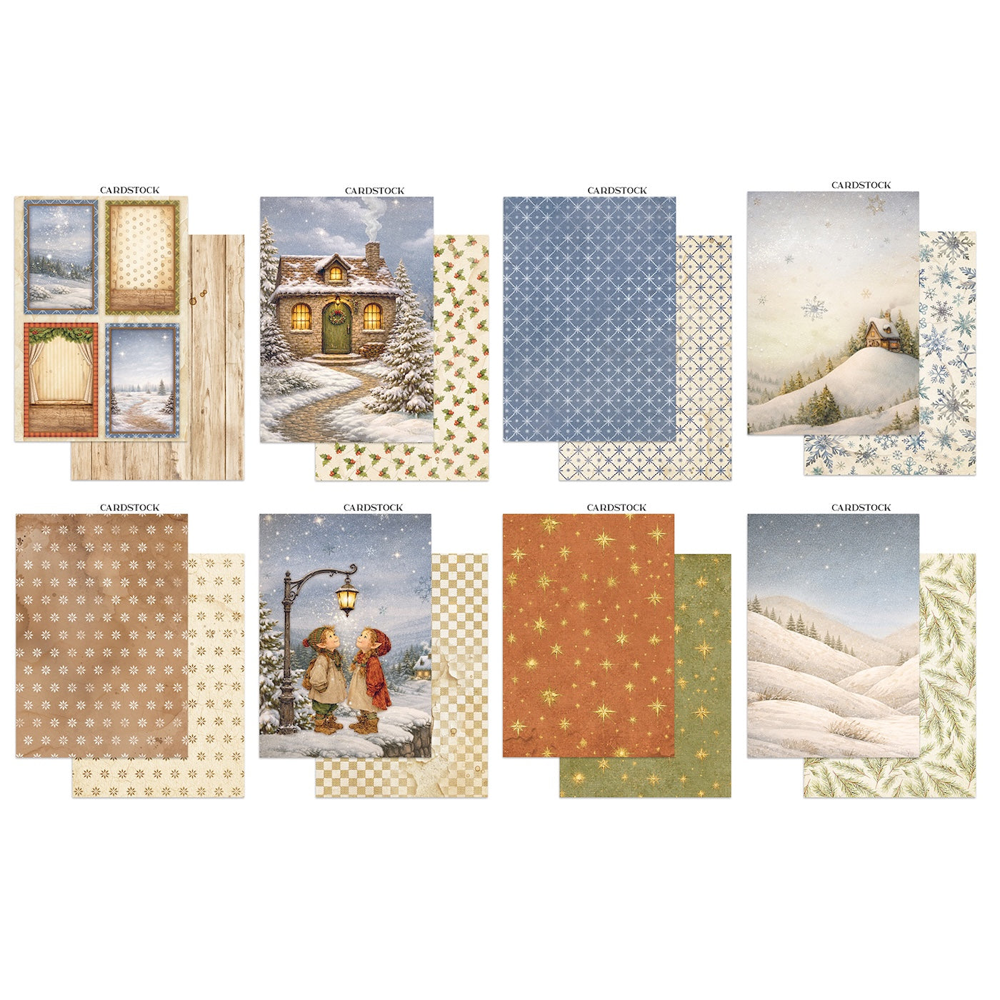 Stamperia Silent Night Junk Journal Focus Points sbjks06 cardstock