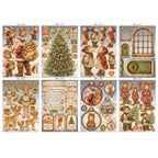 Stamperia Silent Night Junk Journal Focus Points sbjks06 die cuts