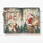 Stamperia Silent Night Rub On Kit dflrbx20 santa with gifts presents