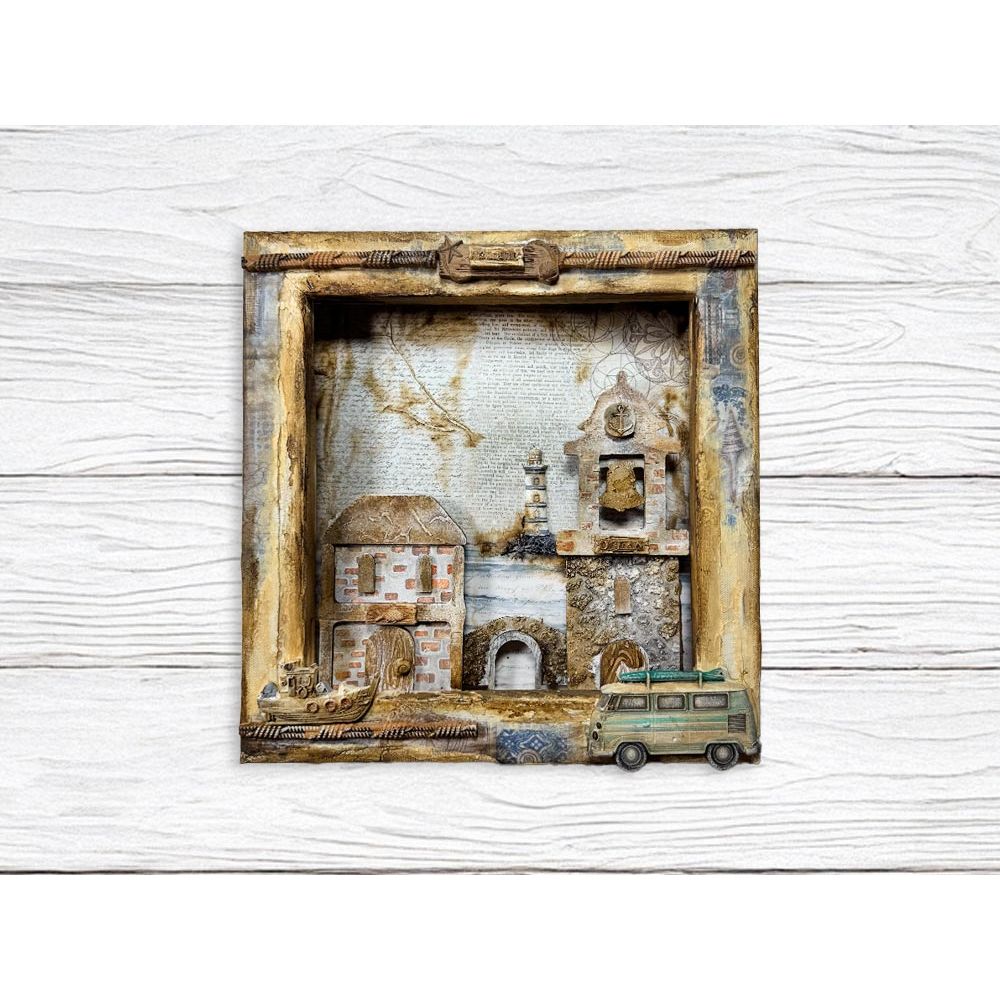 Stamperia Silent Sea A4 Soft Mold k3pta4591 van