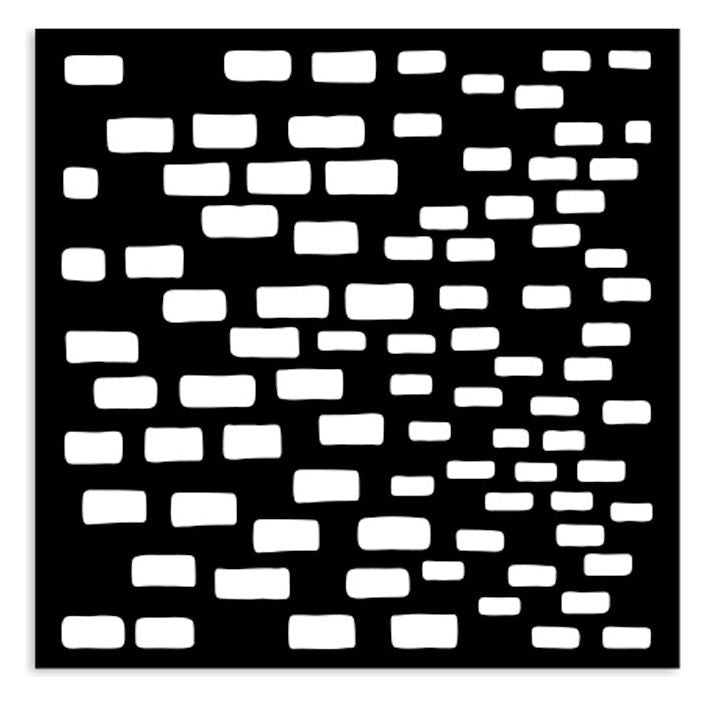 Stamperia Silent Sea Bricks Pattern Small Stencil kstds44