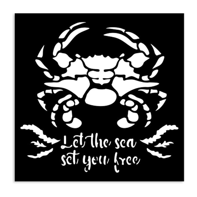 Stamperia Silent Sea Crab Small Stencil kstds37