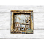 Stamperia Silent Sea Crackle Pattern Small Stencil kstds47 van