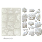 Stamperia Silent Sea Fossils A5 Soft Mold k3pta5670 molds