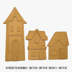 Stamperia Silent Sea House Landscape Village Crafty Shapes klsm46 dimensions