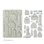 Stamperia Silent Sea Houses and Lighthouse A5 Silicone Mold kacma577