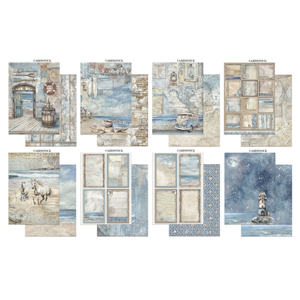 Stamperia Silent Sea Junk journal sbjk13 cardstock