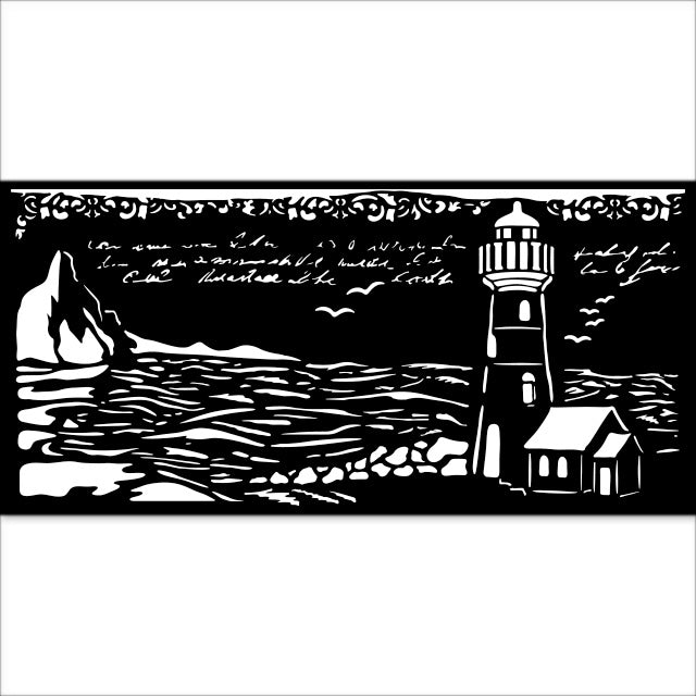 Stamperia Silent Sea Lighthouse Stencil kstdl117