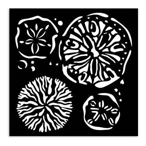 Stamperia Silent Sea Sponges Small Stencil kstds38