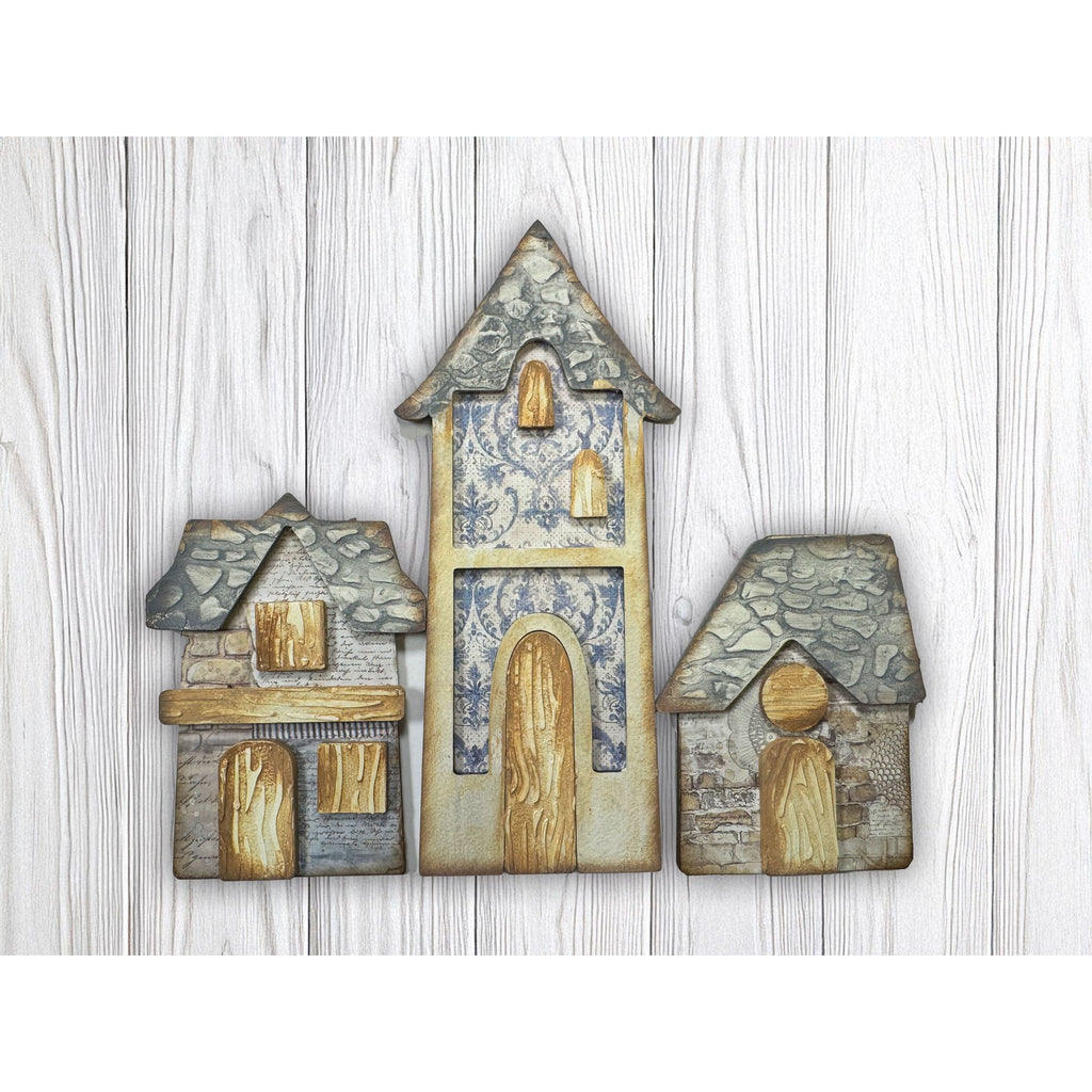 Stamperia Silent Sea Stones Pattern Small Stencil kstds45 stone