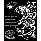 Stamperia Silent Sea Wave And Shell Stencil kstd177