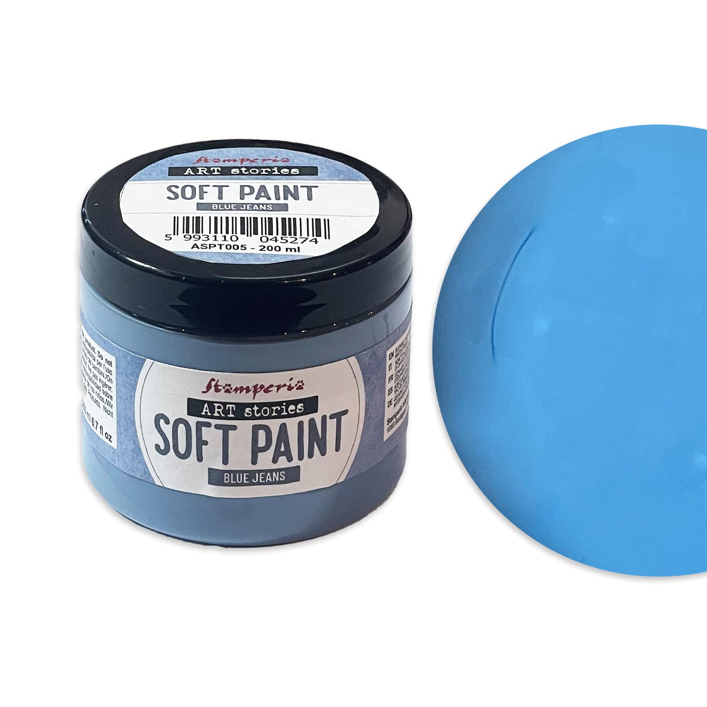 Stamperia Soft Paint Blue Jeans aspt005