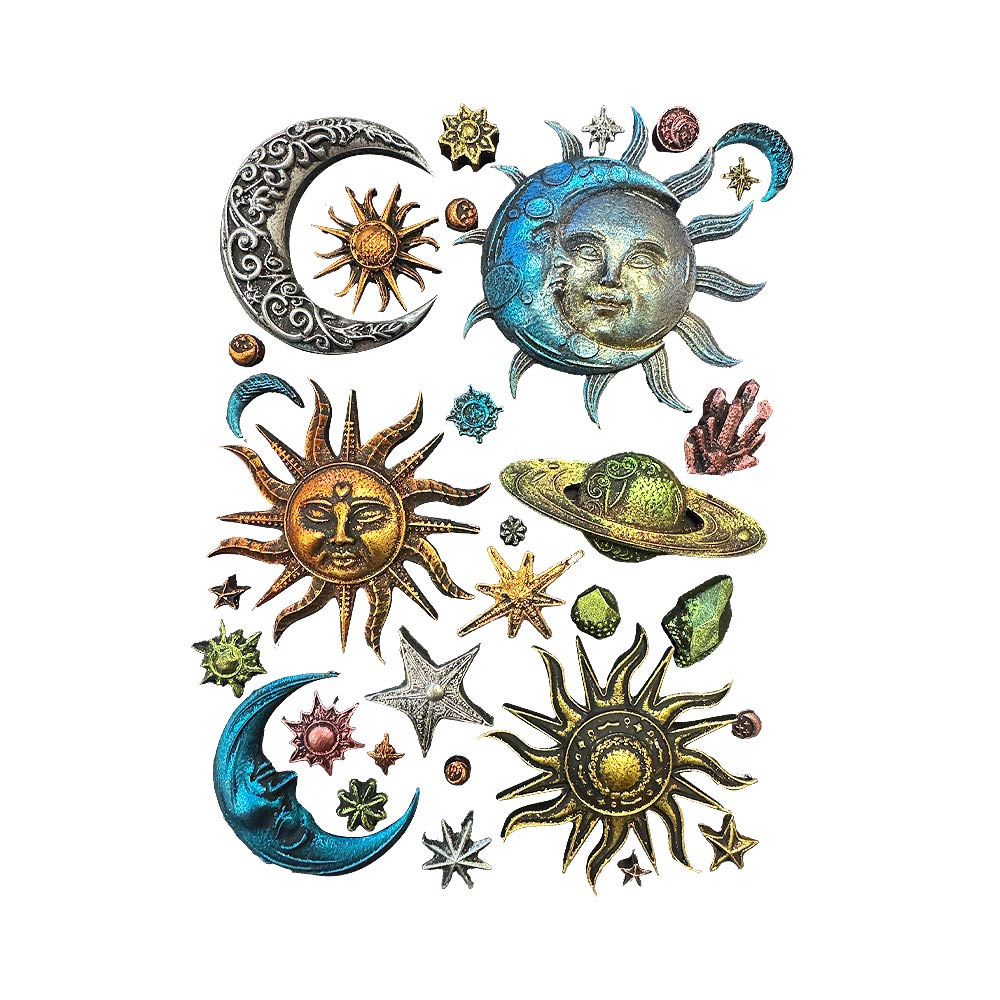 Stamperia Sun And Moon Silicone Mold a5 kacma560 color