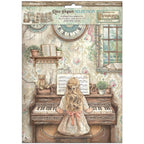 Stamperia Symphony A4 Rice Paper dfsa4xsp