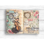 Stamperia Symphony A5 Washi Pad sbw34 melody at home