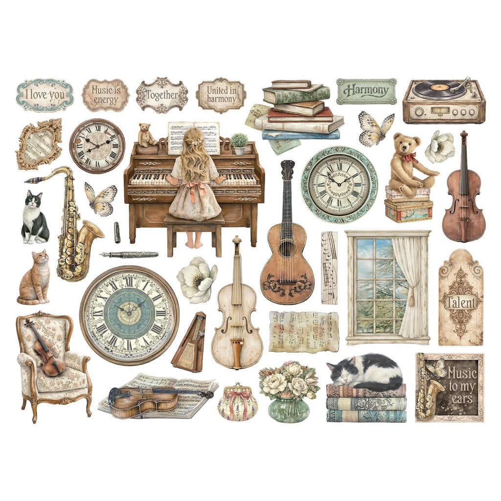 Stamperia Symphony Die Cuts dfldc136 cat