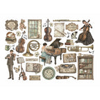 Stamperia Symphony Ephemera dflct84 piano
