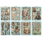 Stamperia Symphony Junk Journal Focus Points sbjks03 die cuts