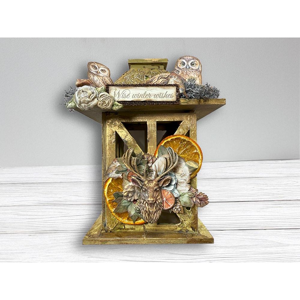 Stamperia The Owl's House Owls And Branch Silicone Mold A5 kacma585 winter