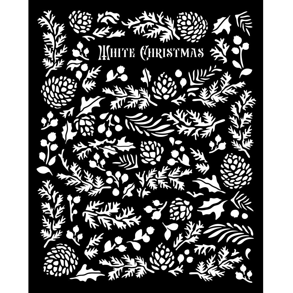 Stamperia The Owl's House Pine Cones Stencil kstd185