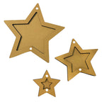Stamperia The Owl's House Stars Crafty Shapes klsm62 shapes