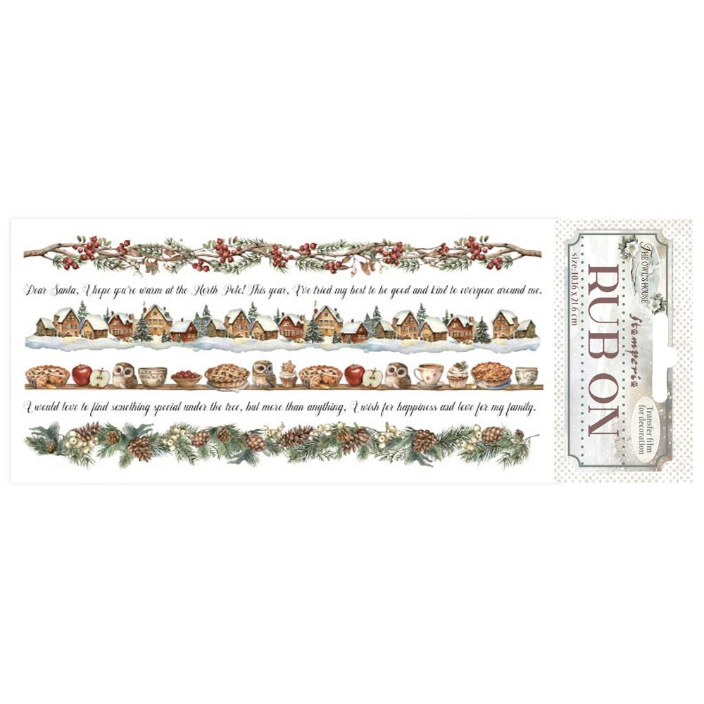 Stamperia The Owl's House Stripes Rub Ons dflrb181