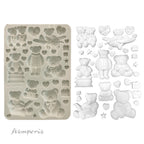 Stamperia The Owl's House Teddy Bears Silicone Mold A5 kacma557