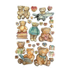 Stamperia The Owl's House Teddy Bears Silicone Mold A5 kacma557 bears