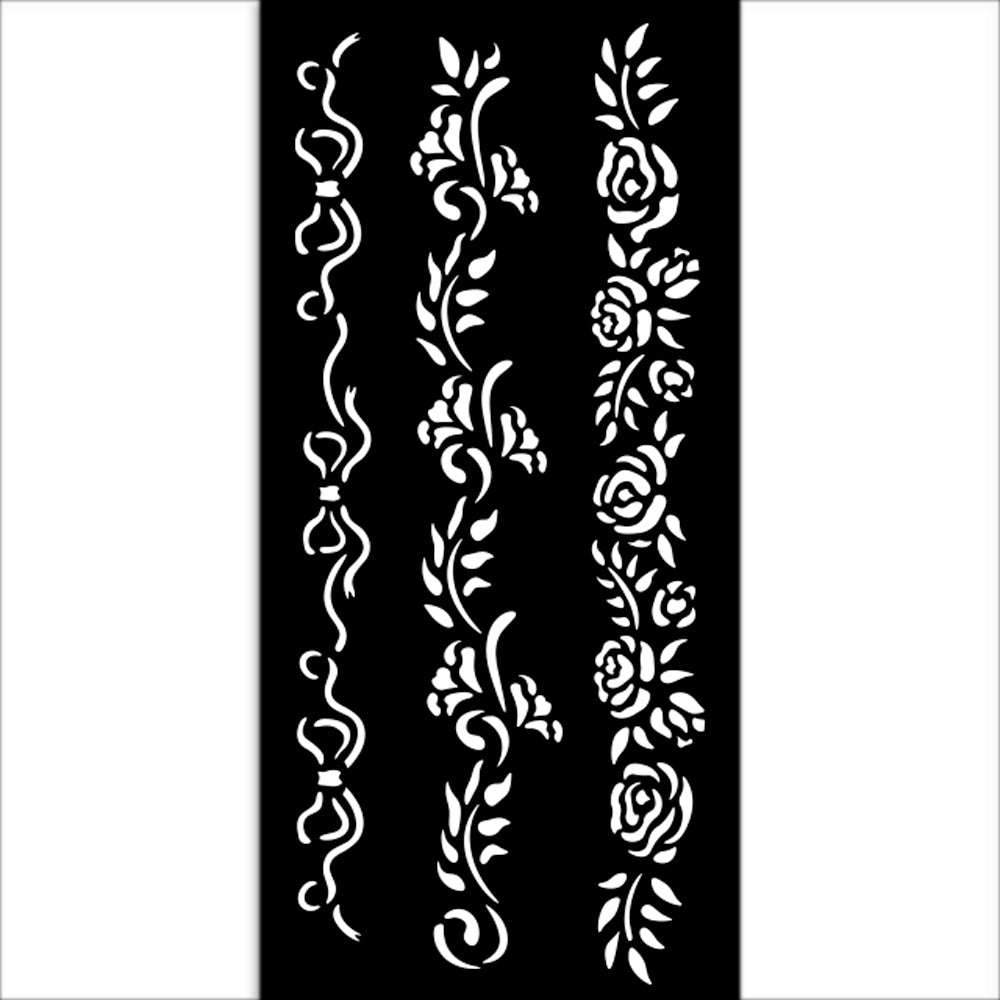 Stamperia Timeless 3 Borders Stencil kstdl118