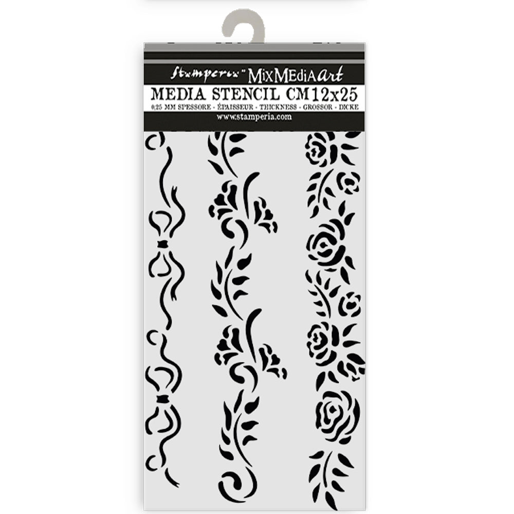 Stamperia Timeless 3 Borders Stencil kstdl118 1