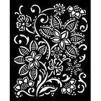Stamperia Timeless Batik Flowers Stencil kstd180