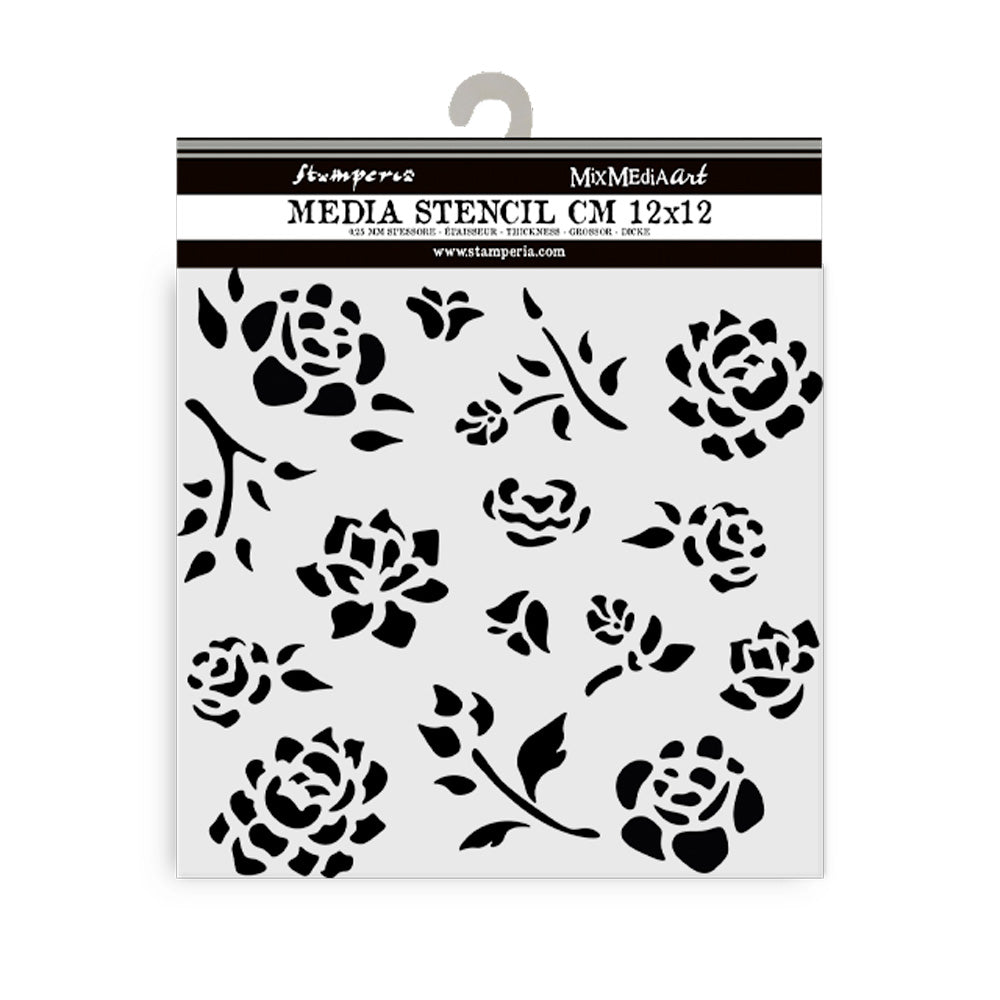 Stamperia Timeless Buds Pattern Stencil kstds43 2