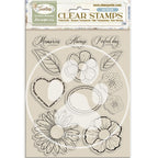 Stamperia Timeless Flowers And Hearts Clear Stamps wtk221