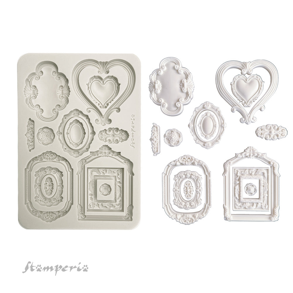 Stamperia Timeless Frames A5 Silicone Mold kacma580