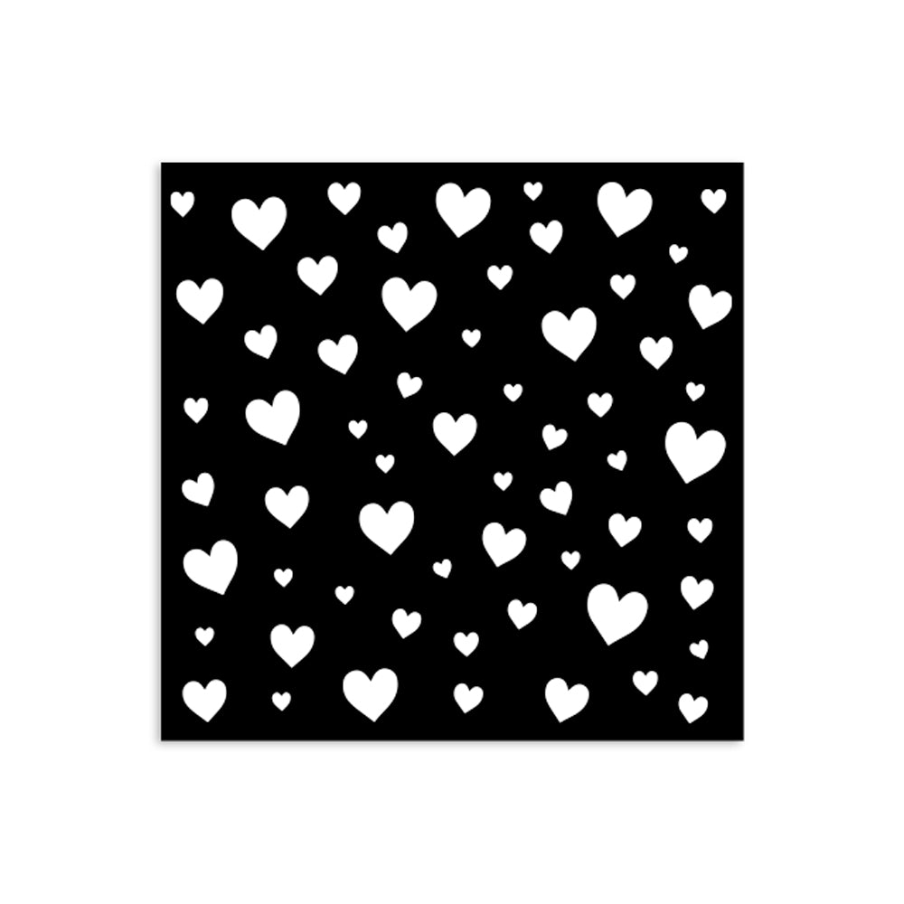 Stamperia Timeless Hearts Stencil kstds42