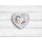 Stamperia Timeless Hearts Stencil kstds42 heart