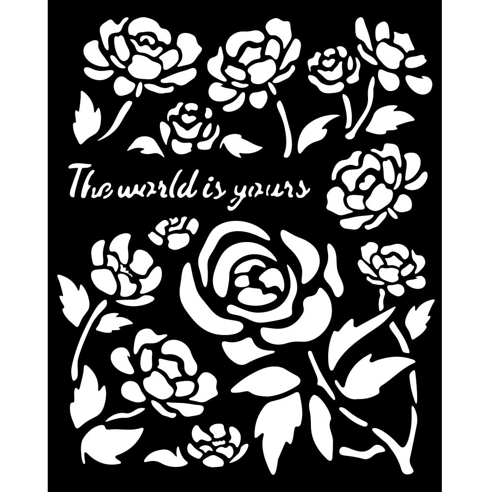 Stamperia Timeless Roses Stencil kstd179