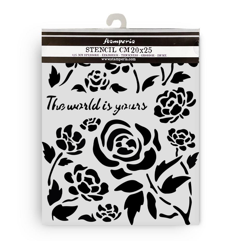 Stamperia Timeless Roses Stencil kstd179 1